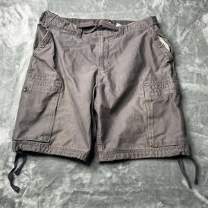 Counter Culture Shorts‎ Men Size 34 Brown Vintage Utility Cargo Skater Y2K Belt